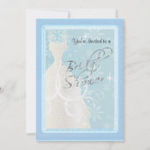 Ein Winter-Schneefall-Brautparty Einladung (Vorderseite)