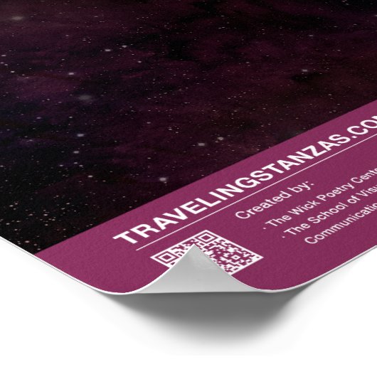 Ein Winter Sunset Poster (Ecke)