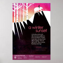Ein Winter Sunset Poster