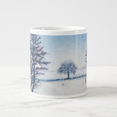 Ein Winter-Weg Jumbo-Tasse (Vorderseite)