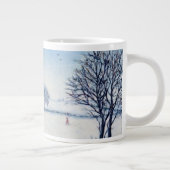 Ein Winter-Weg Jumbo-Tasse (Rechts)