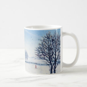 Ein Winter-Weg Kaffeetasse
