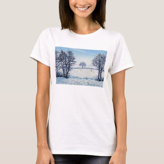 Ein Winter-Weg T-Shirt (Vorderseite)