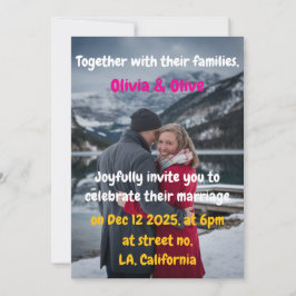 Ein Winter Wonderland Hochzeit Einladung