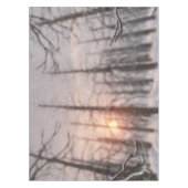 Ein Winterabend-Traumtablett Tischdecke (Vorderseite)