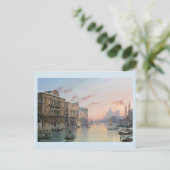 Ein Winterblick auf den Canale Grande, Venedig, Postkarte (Stehend Vorderseite)