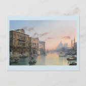 Ein Winterblick auf den Canale Grande, Venedig, Postkarte (Vorderseite)