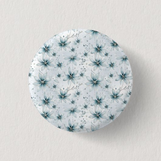 Ein Wintererlebnis-Dekor mit Schneeflocken Button (Vorderseite)