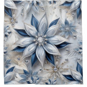 Ein Wintererlebnis-Dekor mit Schneeflocken Duschvorhang (Vorderseite)