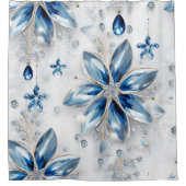 Ein Wintererlebnis-Dekor mit Schneeflocken Duschvorhang (Vorderseite)