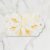 Ein Wintererlebnis-Dekor mit Schneeflocken Geschenkanhänger (Vorderseite (Horizontal))