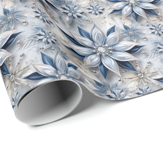 Ein Wintererlebnis-Dekor mit Schneeflocken Geschenkpapier (Rolleneckpunkt)