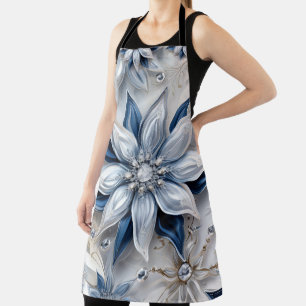 Ein Wintererlebnis-Dekor mit Schneeflocken Schürze