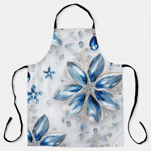 Ein Wintererlebnis-Dekor mit Schneeflocken Schürze (Vorderseite)