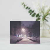 Ein Winterglühen auf der oberwestlichen Seite Postkarte (Stehend Vorderseite)