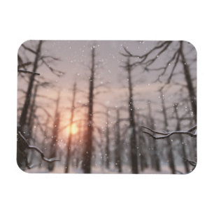 Ein winterlicher, flexibler Traum Magnet