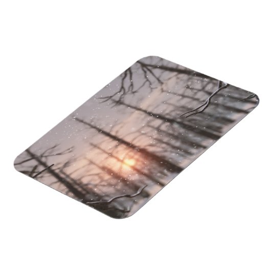Ein winterlicher, flexibler Traum Magnet (Linke Seite)