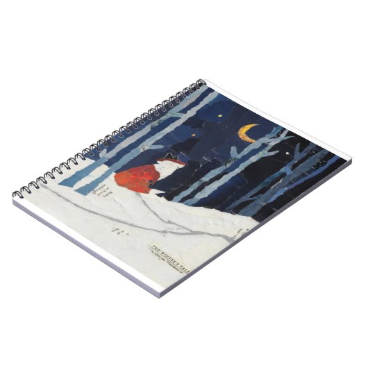 Ein Wintermärchen - Fox im Schnee Notizblock (Linke Seite)