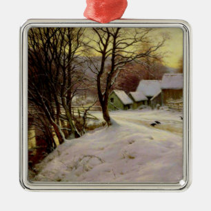 Ein Wintermorgen, berühmtes Gemälde, Ornament Aus Metall