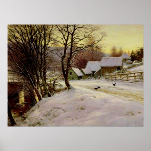 Ein Wintermorgen, berühmtes Gemälde, Poster (Vorne)