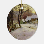 Ein Wintermorgen Keramik Ornament (Links)