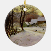 Ein Wintermorgen Keramik Ornament (Hinten)