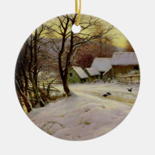 Ein Wintermorgen Keramik Ornament