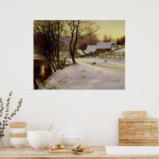 Ein Wintermorgens, berühmtes Gemälde, Poster (Küche)