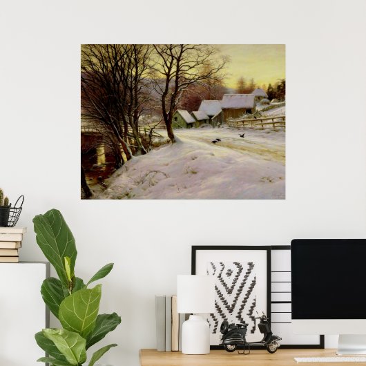 Ein Wintermorgens, berühmtes Gemälde, Poster (Heimbüro)