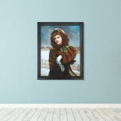 Ein Winterschmuck von Francois Martin-Kavel Leinwanddruck (Insitu (Holzboden))