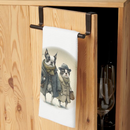 Ein Winterspaziergang 01 Geschirrtuch (Drittel gefaltet)