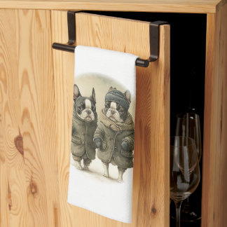 Ein Winterspaziergang 02 Geschirrtuch