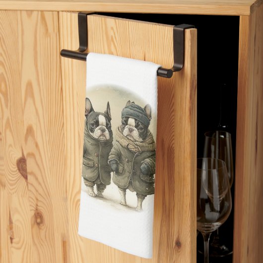 Ein Winterspaziergang 02 Geschirrtuch (Drittel gefaltet)