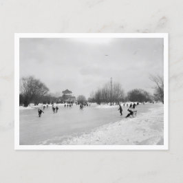 Ein Wintersport Postkarte