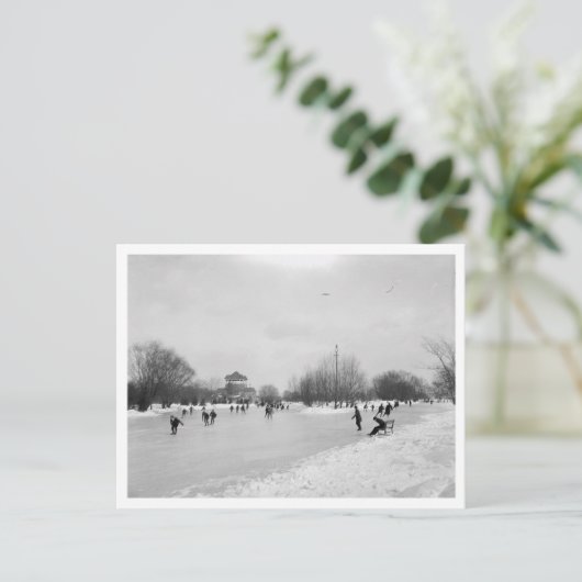 Ein Wintersport Postkarte (Stehend Vorderseite)