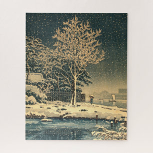 Ein Wintertag am Sumida-Fluss in Japan Puzzle