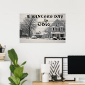 EIN WINTERTAG IN OHIO-Poster Poster (Heimbüro)