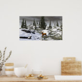 Ein Wintertag Poster (Küche)