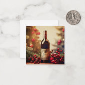 Ein Winterurlaubsgeschenk Mitteilungskarte (Vorderseite/Rückseite Beispiel)