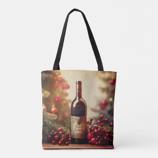 Ein Winterurlaubsgeschenk Tasche (Rückseite)