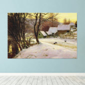 Ein Wintervormittag Leinwanddruck (Insitu (Holzboden))