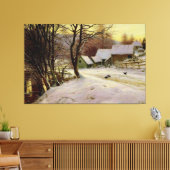 Ein Wintervormittag Leinwanddruck (Insitu (Wohnzimmer))