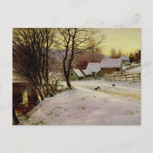 Ein Wintervormittag Postkarte (Vorderseite)