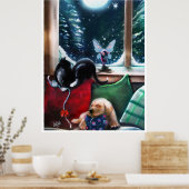 Ein Winterwald, Feen Poster (Küche)