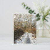 Ein Winterweg in Arnside Postkarte (Stehend Vorderseite)