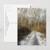 Ein Winterweg in Arnside Postkarte (Vorne/Hinten)