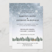 EIN WINTERWONDERLAND| Hochzeit Einladung (Vorne/Hinten)