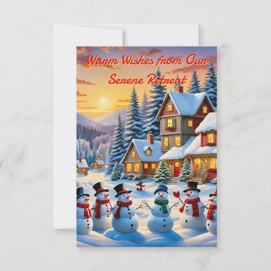 Ein Winterwunderland Einladung (Vorderseite)