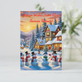 Ein Winterwunderland Einladung (Stehend Vorderseite)