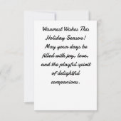 Ein Winterwunderland Einladung (Rückseite)